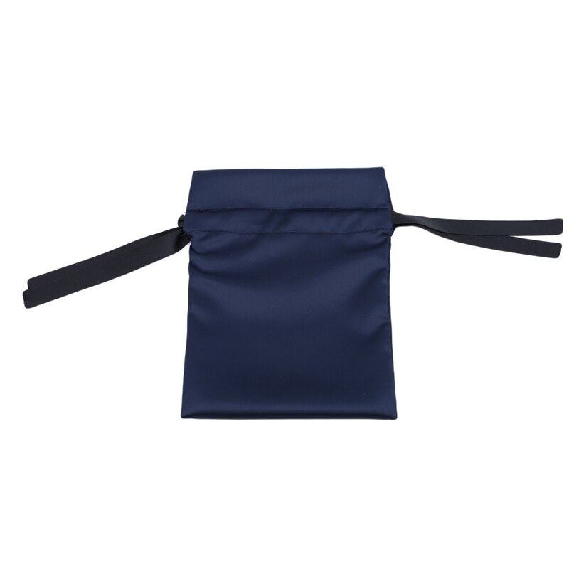 Drawstring Women Bag Jewelry Packaging Storage Bag Portable Drawstring Women Shoulder Bag: blue