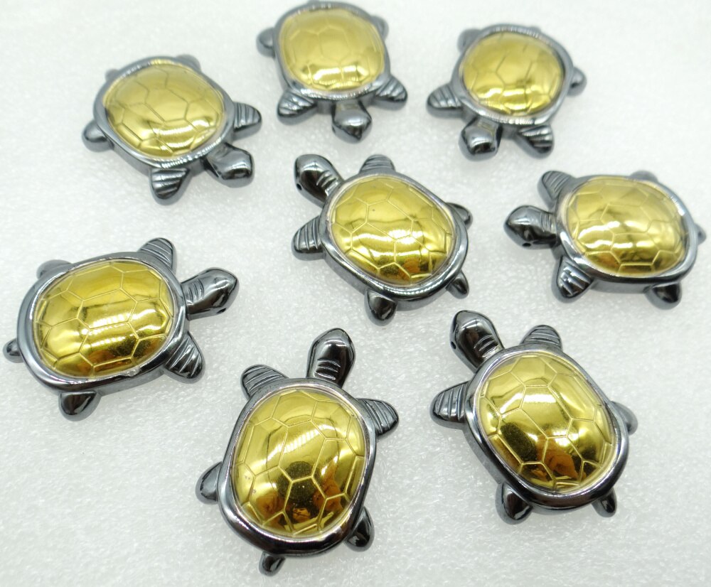 Natürliche Stein Titan Hämatit schildkröte anhänger perlen Edelstein für diy schmuck machen halskette Für Frauen Männer 1 stücke: NO.14