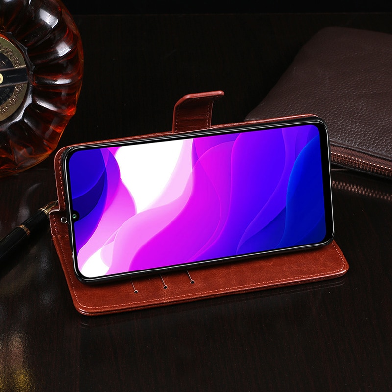 Für Xiaomi Mi 10 Lite fallen kippen Brieftasche Geschäft Leder Fundas Telefon fallen für Xiaomi Mi 10 Lite 5G abdeckung Capa Zubehör