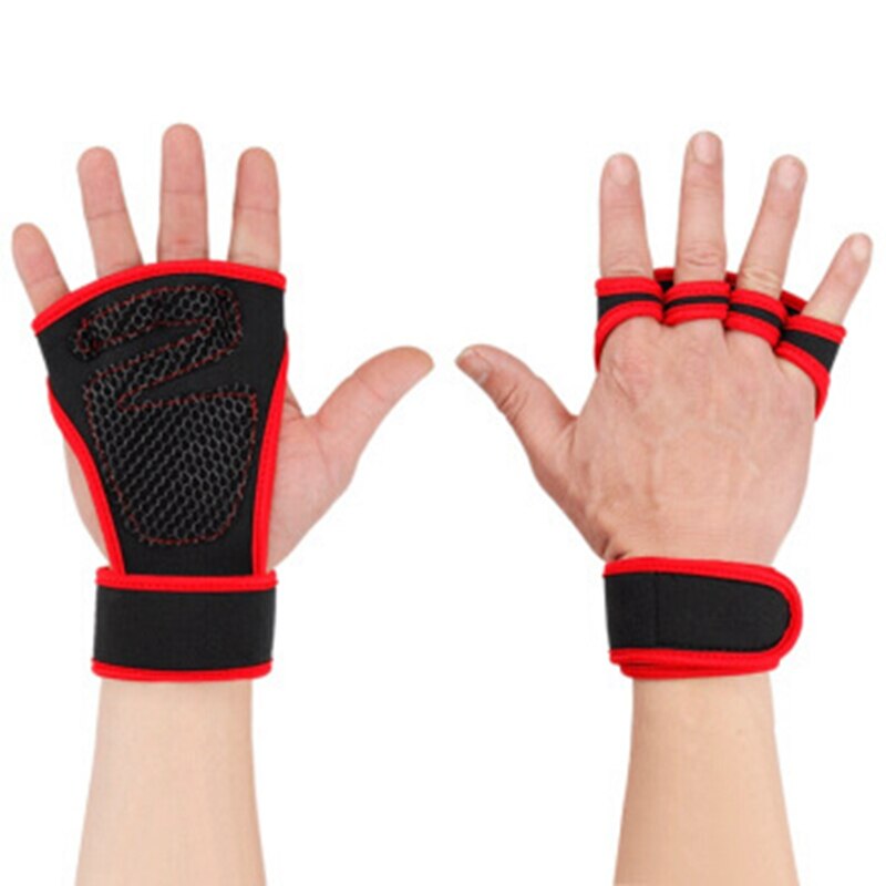 Gants d'entrainement d'haltérophilie pour femmes et hommes, 1 paire, pour le Fitness, la musculation, la gymnastique, les poignées, la protection de la paume des mains,