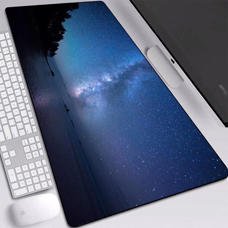 Espaço gaming mouse pad grande casa personalizado mousepad gamer escritório borracha natural xxl mouse tapete de teclado de mesa xxl mouse pads