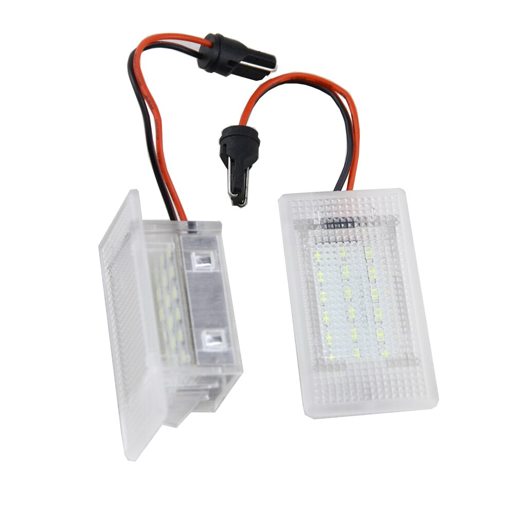 2 pcs 12V 6000K Xenon White Car Footwell Luggage Trunk LED Compartment Light for Ford Focus MK1 II Cabriolet Fiesta Escort