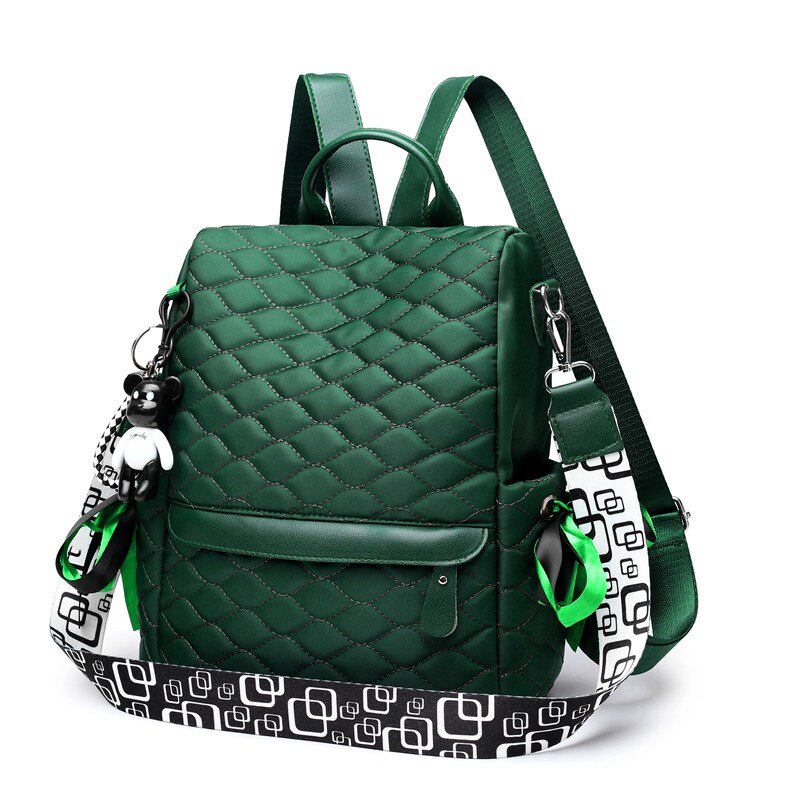 Xadrez mochila portátil anti roubo à moda casual daypack viagem negócios faculdade escola bookbag para as meninas das mulheres mochilas verdes