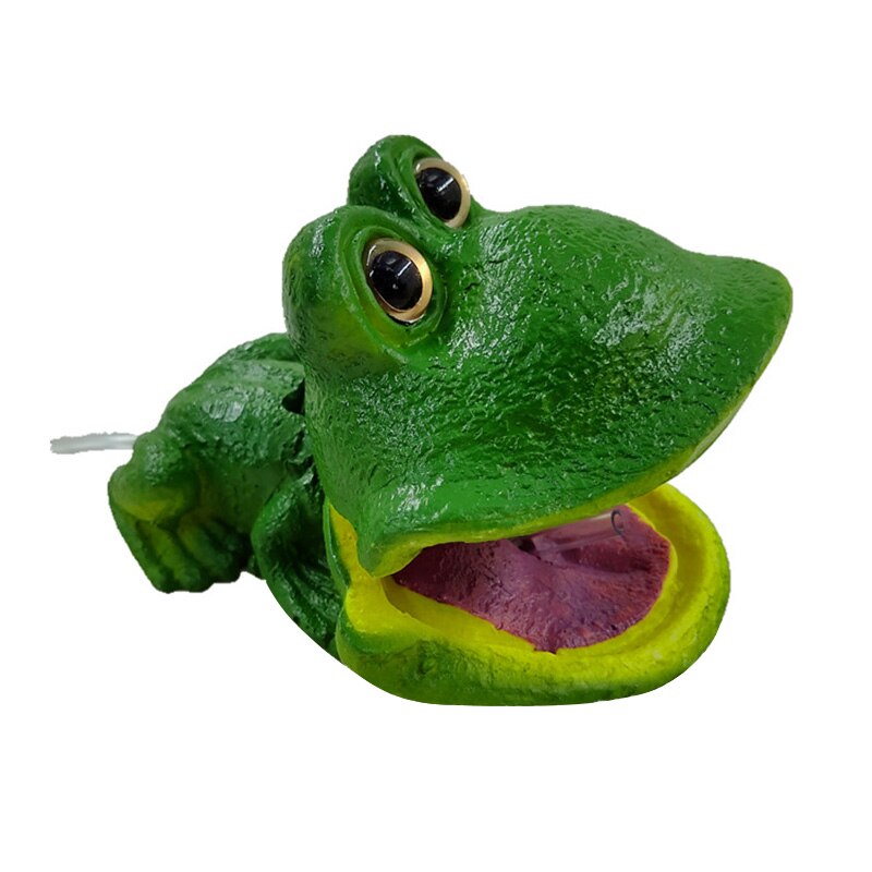 Leuke Resin Mini Leuke Kikker/Krokodil Model Aquarium Aquarium Zuurstof Pomp Air Bubble Stone Ornament Decor