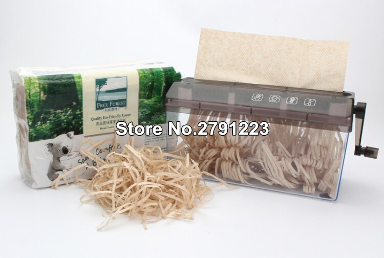 A4 9" Paper Shredder Shredded Paper Manual Hand Paper Shredder Document File Handmade Straight Cutting Machine for School Office