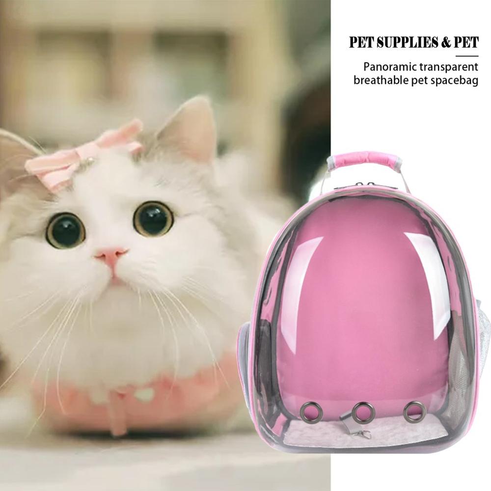 Full Transparent Space Pet Bag Cat Out Panoramic Three-Hole Breathable Portable Chest Shoulder Pet Bag