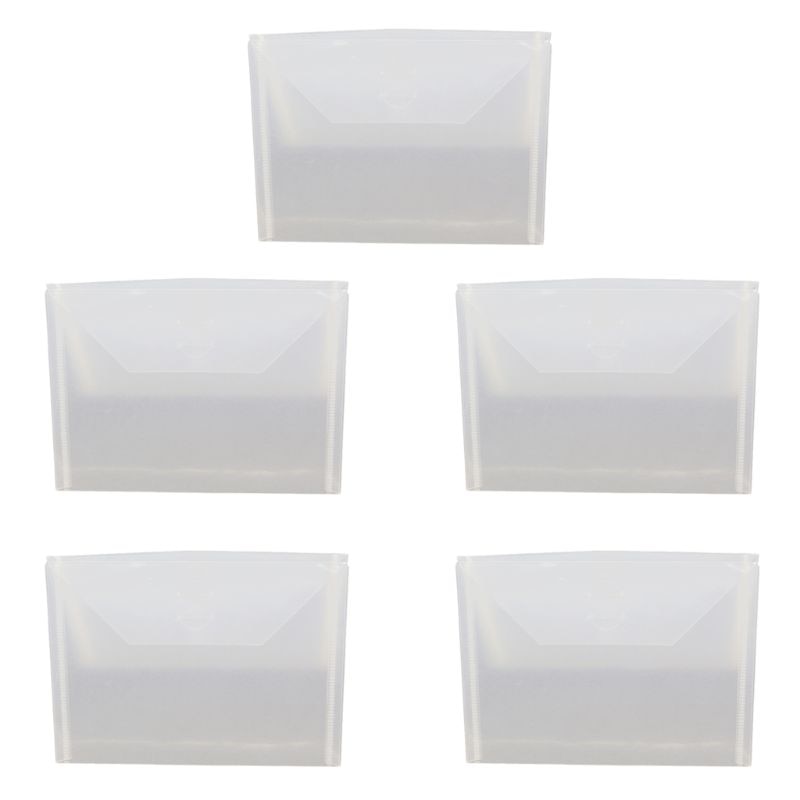 5 Stks/set Hersluitbare Clear Plastic Seal Zakken Opslag Case Voor Stansmessen Stencil Album Stempel Ambachten