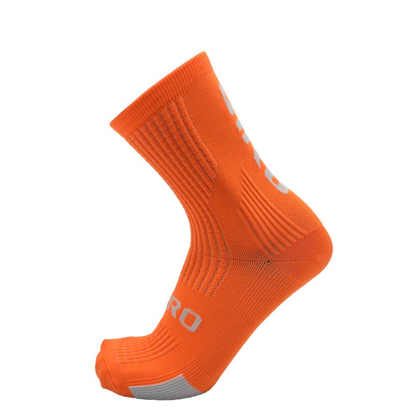 Mannen Vrouwen Sport Fietsen Sokken Kleurrijke Basketbal Klimmen Camping Running Sokken: Orange