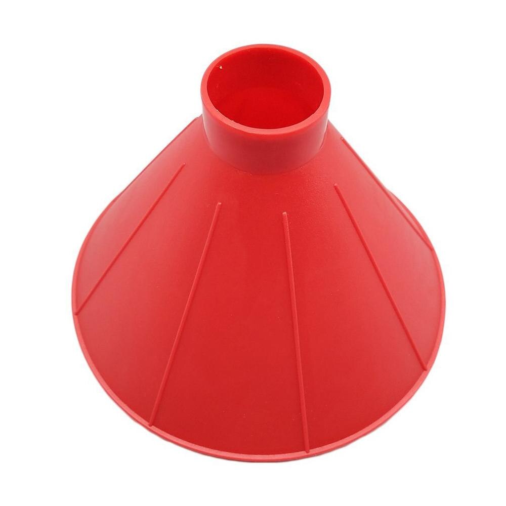 2pcs/set Ice Scraper Scrape A Round Magic Cone-Shaped Windshield Ice Scraper Snow Shovel Tool + Funnel: RED