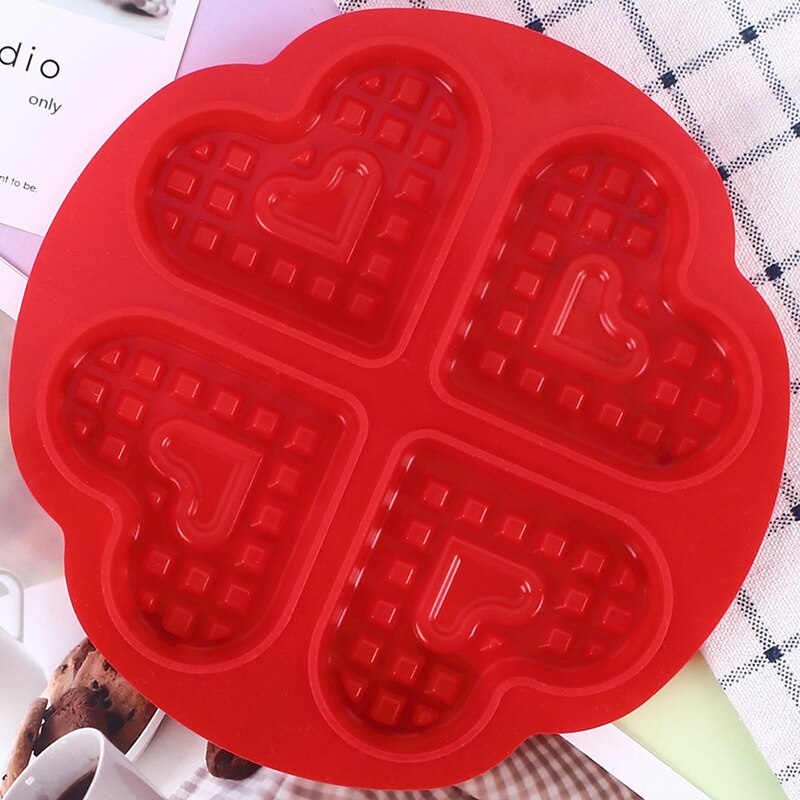 Kjøkken vaffel form non-stick kake form makers kjøkken silikon vaffel bakeware