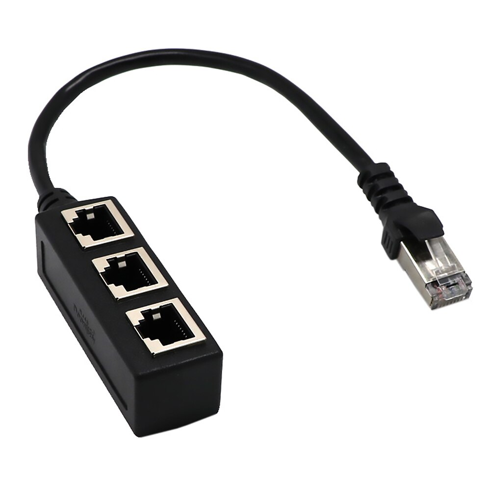 Lan ethernet netværk rj45 stik 1 han to 3 kvinde... – Vicedeal
