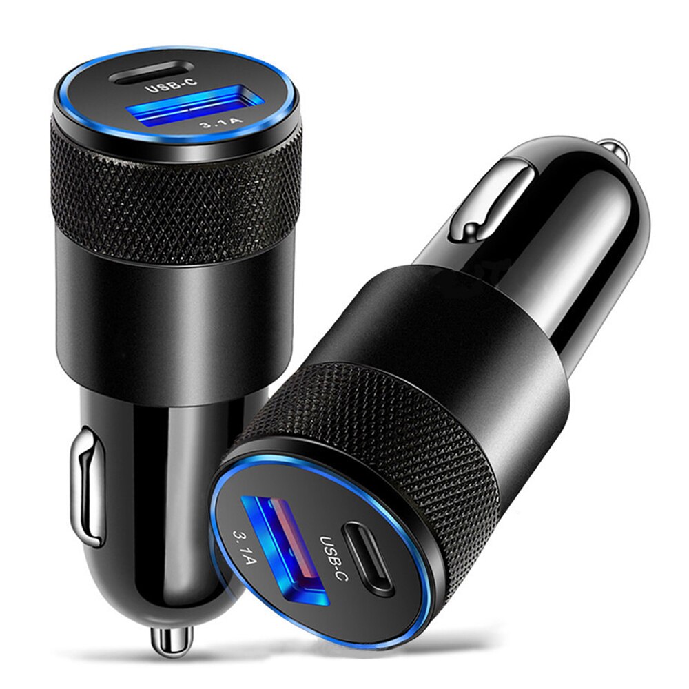 68W USB + PD caricabatteria da auto adattatore per ricarica rapida per iPhone 13 12 11 Pro Max Xiaomi Huawei Samsung S22 caricabatterie per iPhone Android: Default Title