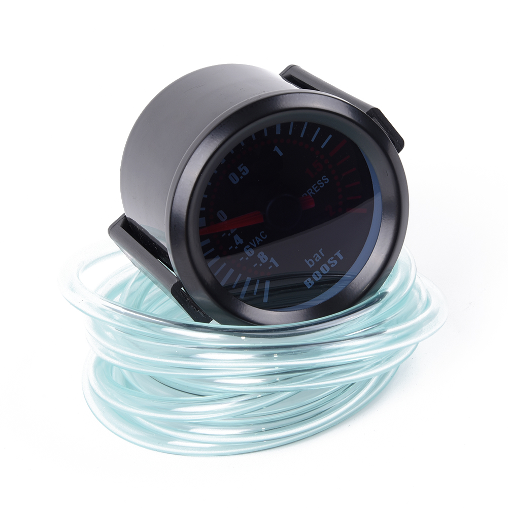 52mm 2 Bar Blue Led Display Night Pressure Turbo Boost Gauge Set DC12V Car Part
