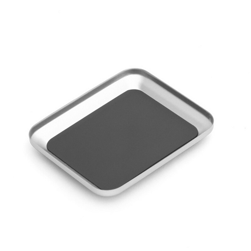 Aluminium skrue bakken med magnetisk pad skrue opbevaringsboks mini skrue plade skruebits boks mobil reparation skruemåtte: C