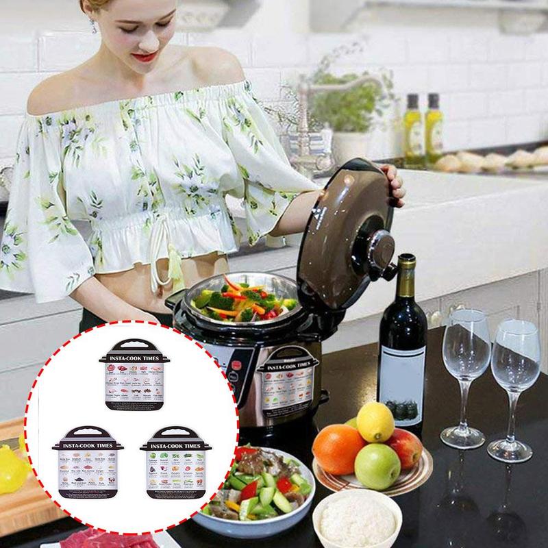 2/3/4 Stks/set Snelkookpan Koken Tijd Stickers Vouwen Decoratie Accessoires Magnetische Kachel Vel Cheat P4B3