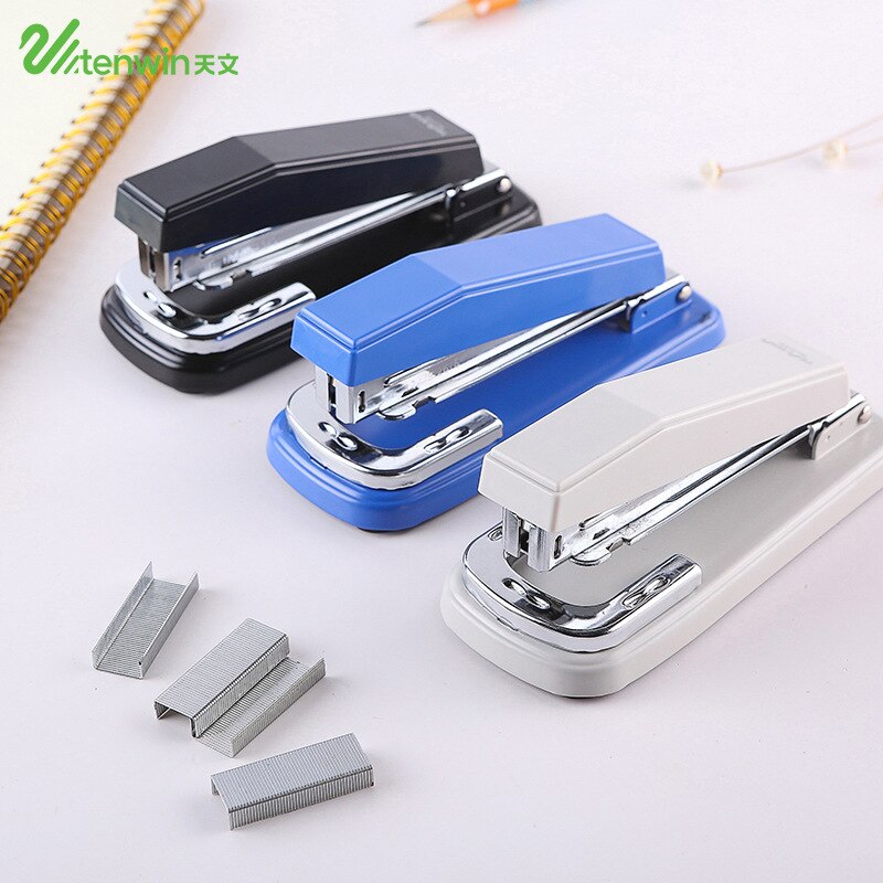 90 Degree Rotation Stapler Office School Student Paper Staplers Statonery