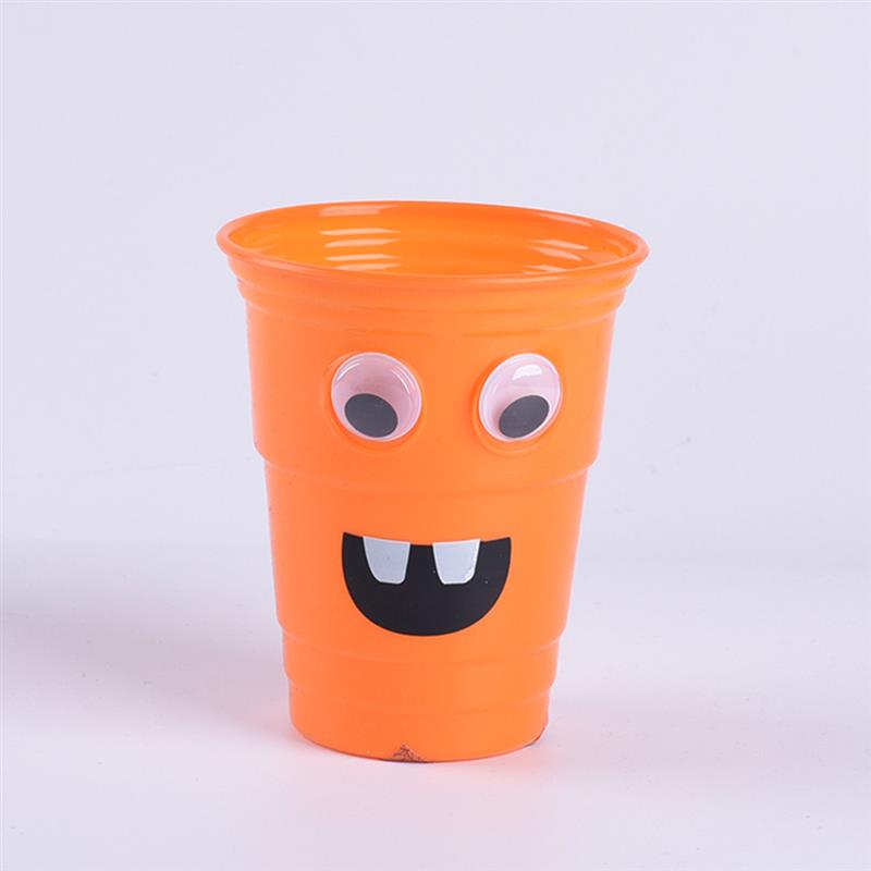 Taza de plástico con dibujos animados para niños, vaso de plástico para beber agua y leche, decoración de Halloween y guardería, 3 piezas