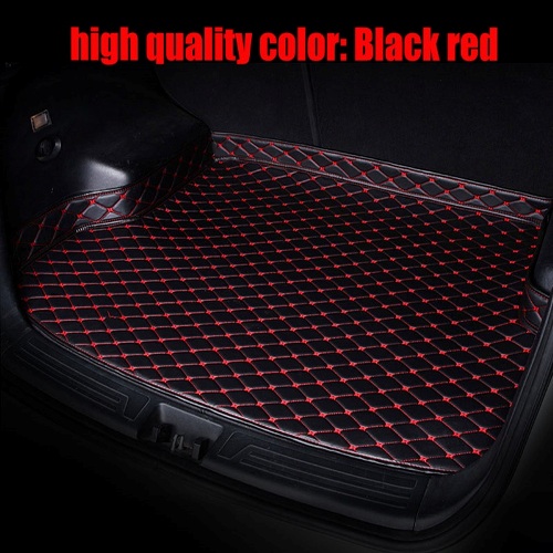 car Trunk mats for Mercedes Benz M ML GLE class W164 W166 250 300 320 350 400 450 500 550 rugs car styling carpet: Black red