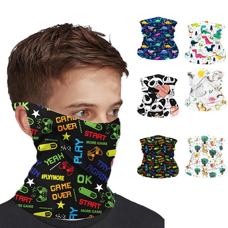 1 Uds Niño bufanda para senderismo impresión escalada al aire libre bandana de ciclismo para las mujeres las niñas tapabocas бандана en Stock