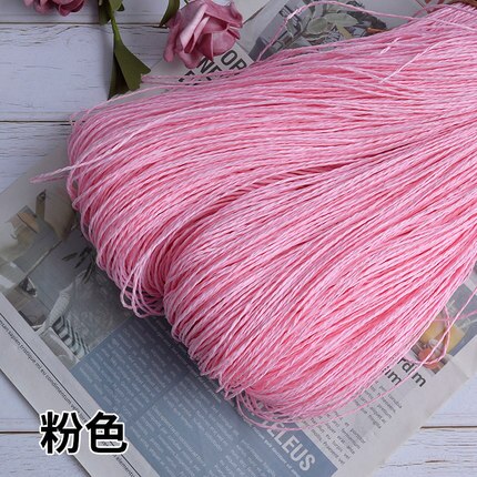 500G Raffia Stro Garen Hand Haken Garen Voor Diy Hoeden Handtassen Kussens Verpakking Wikkelen Materiaal Gehaakte Stro Hoed Lijn tas: 14