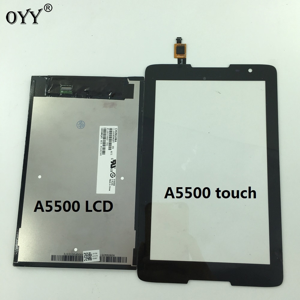 Display LCD + Touch Screen Digitizer parti di ricambio in vetro per Lenovo IdeaTab A8-50 A5500 A5500F A5500-H A5500-HV