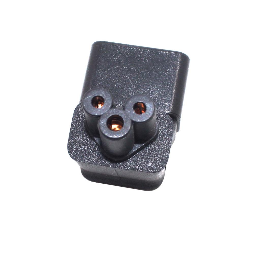 IEC 320 C14 to C5 3 Pin Angled Power Adapter Male to Female Angled Converter for Notebook Charger