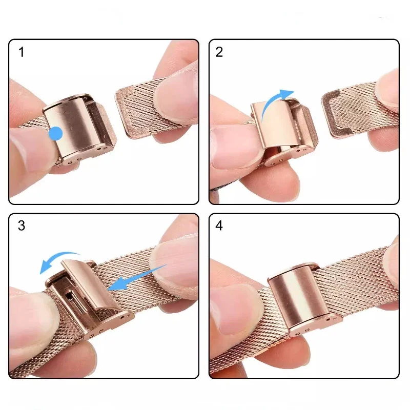 Slanke metalen horlogeband voor Apple Watch 10 42 mm 46 mm 9 8 7 41 mm 45 mm 6 5 4 SE 40 mm 44 mm Milanese polsband voor Iwatch Ultra 49 mm