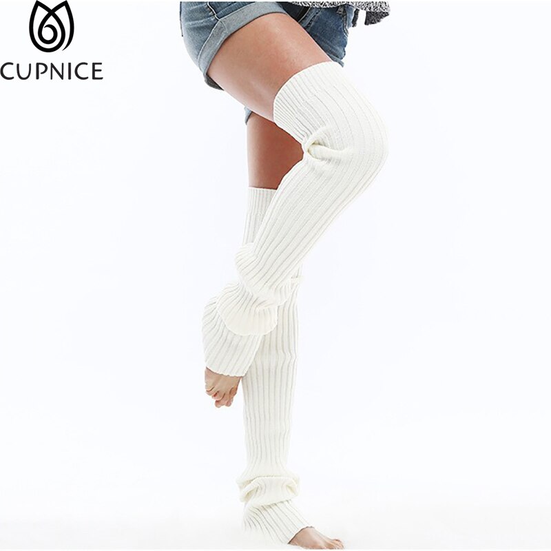 Winter Volwassen Gebreide Ballet Dans Beenwarmers Vrouwen 90Cm Lange Boot Over De Knie Gebreide Sokken Yoga Strakke Thermische