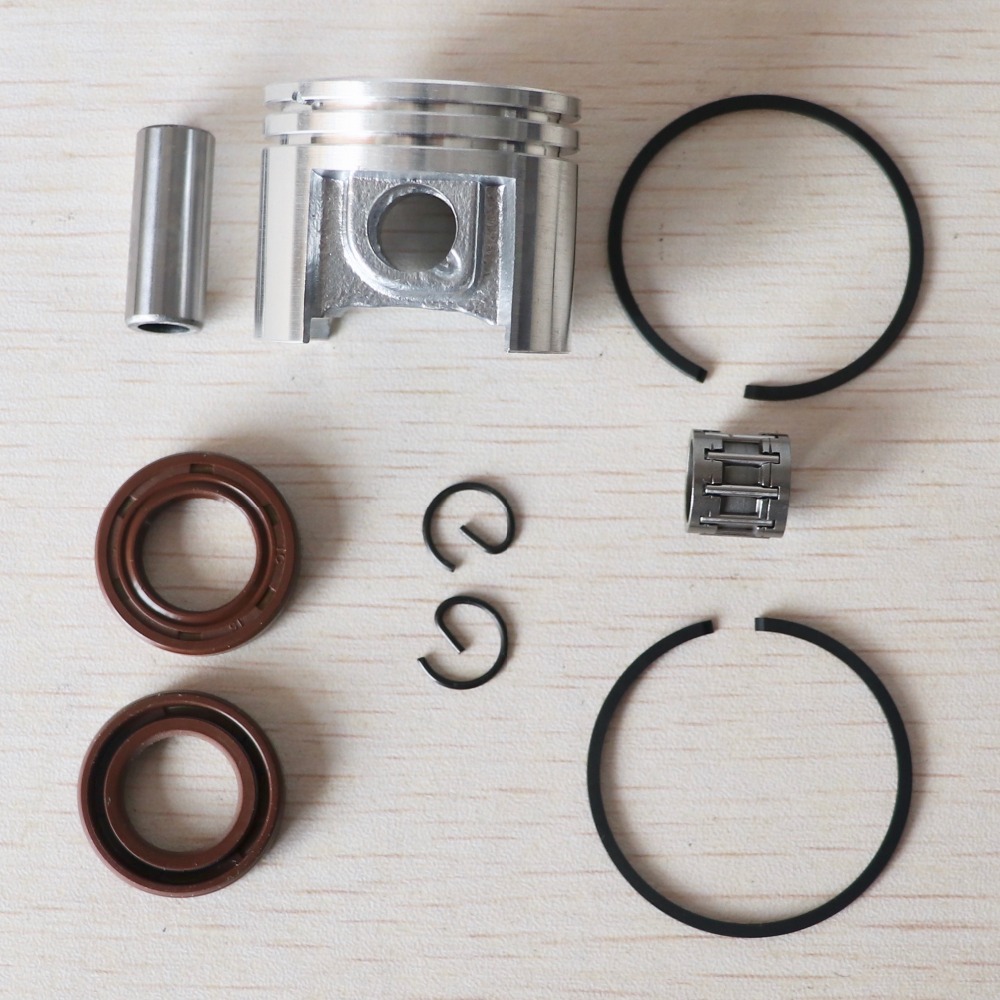 Kit de pièces de réparation pour joint d'huile, Piston et anneaux de 38MM, roulement à aiguille à broche de 10MM, pour tronçonneuse Stihl MS180 018 180