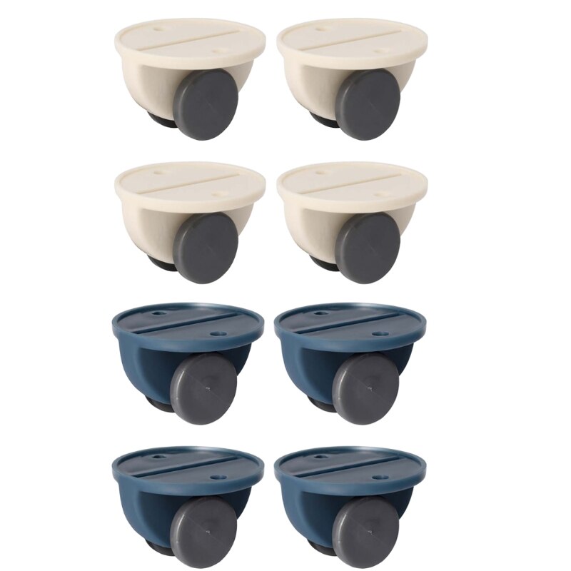 4 Stuks Adhesive Zwenkwielen Universele Meubels Wiel Castor Roller Voor Opbergdoos Platform Trolley Stoel Plakken Pully