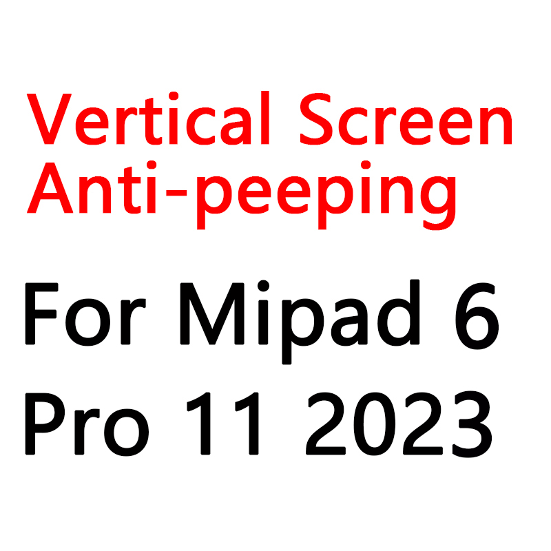 For Redmi Pad 10.6 SE 11" Xiaomi Mi Pad 6 11 Privacy Filter Screen Protector Mipad 5 Pro 12.4 Anti-glare/Anti-Peep/Anti-spy Film: SKY BLUE