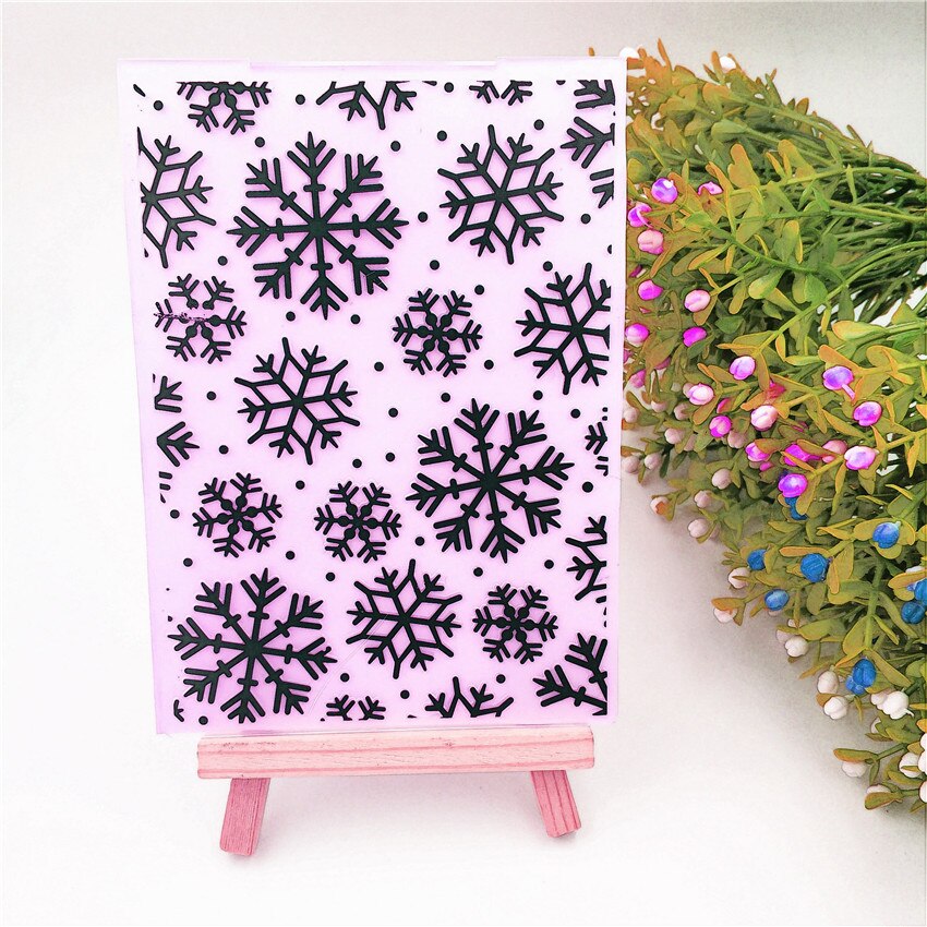 plastic snowflake template craft card making paper card album wedding decoration scrapbooking Embossing folders