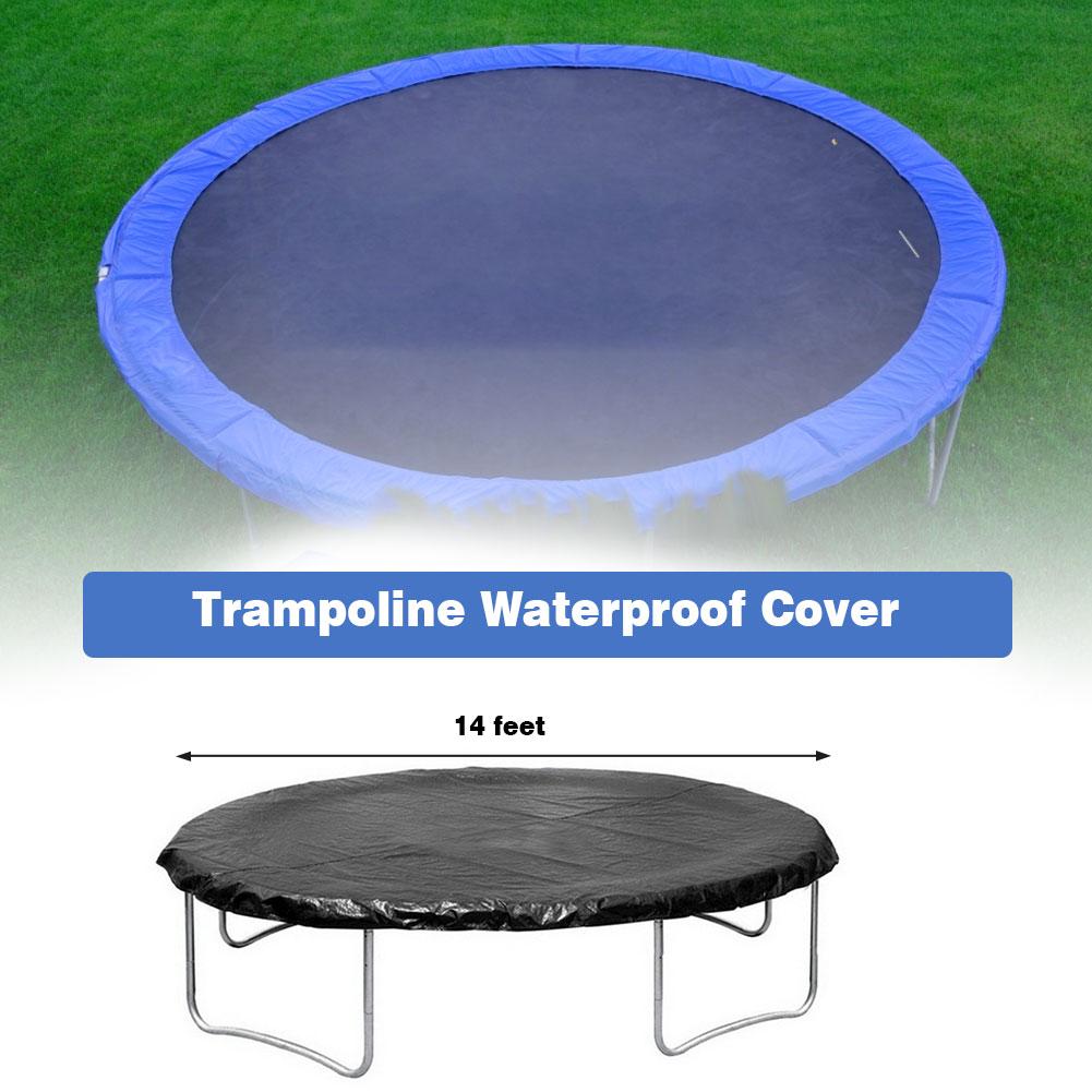 Trampolines Weather Cover Waterproof Cover Rainproof Protection Cover 14 Feet Trampoline Perfect For Outdoor Round Trampolines