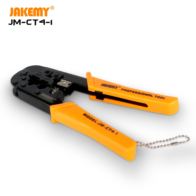 Jakemy JM-CT4-1 Draagbare Zelfinstellende 6 P/8 P Krimptang Wire Cable End Mouw Beentje Cutter Crimper netwerk Klem Gereedschap