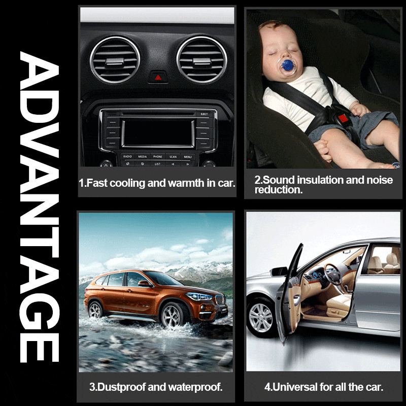 Seametal Car Door Sealing Strip sound insulation Car styling Sticker Rubber Seal Strips Adhesive Auto Edge Trim Noise Insulation