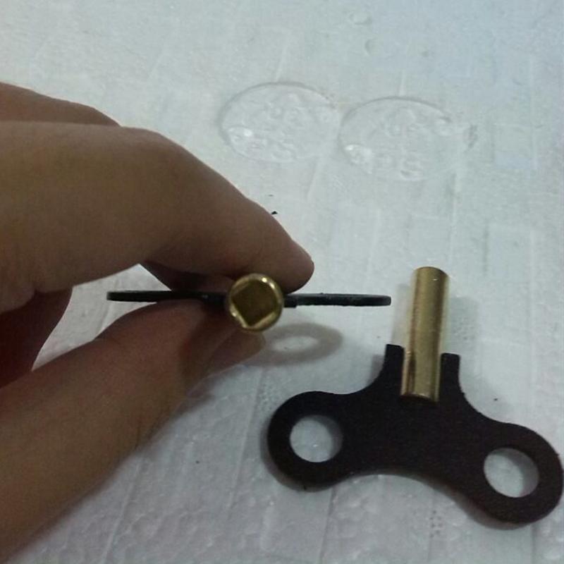 Reloj de pared con llave de viento, piezas de bobinado de llave, suministros de reloj sólido, Kit de Motor de bobinadora de manivela para reloj mecánico