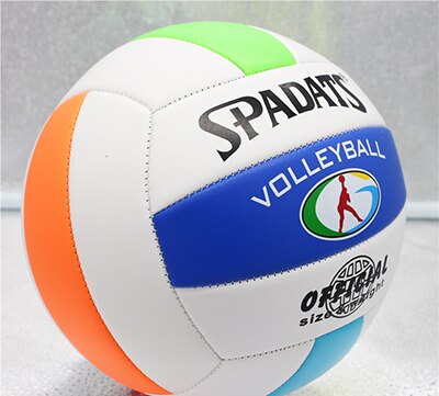 YUYU Volleyball Ball official Size 5 PU Material Soft Touch Match volleyballs indoor training volleyball: white green orange