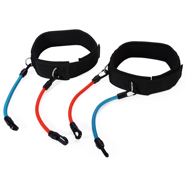 dispositivo de entrenamiento de Taekwondo, resistencia ajustable antideslizante, cuatro unidades, traje rojo verde negro, cuerda de tracción