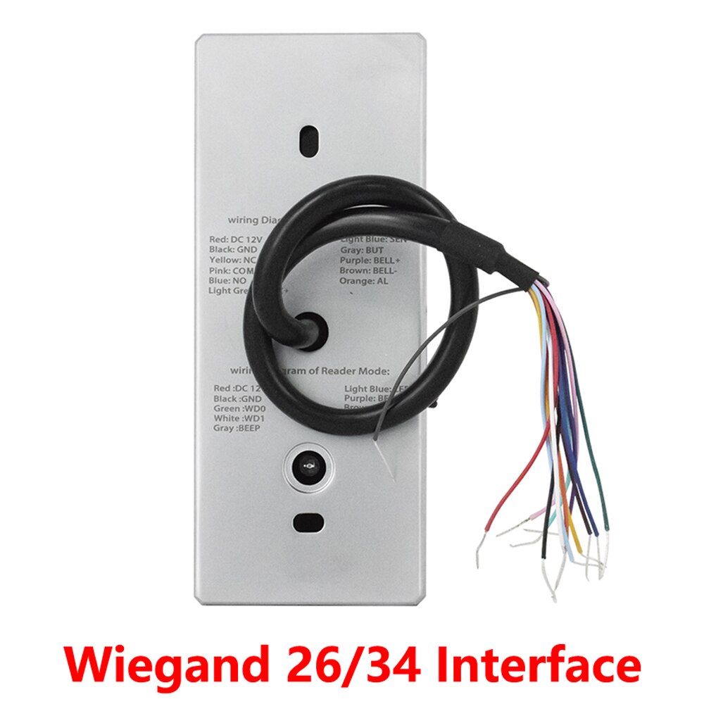 Lucking Deur ZKRT370 Metalen Rfid Waterdichte Toegangscontrole Toetsenbord 1000 Gebruikers Id/Ic Kaartlezer Deur Toegangscontrole Systeem wiegand