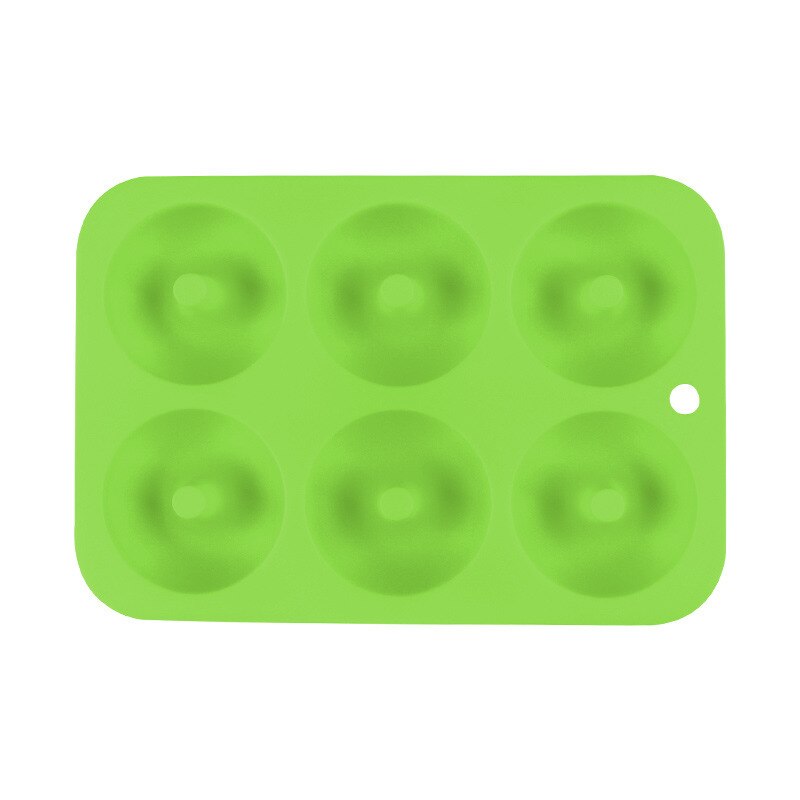 1pc Silicone Dount Mold Dessert Tool Fast Easy Manual Doughnut Maker DIY Cookies Cake Decoratings Baking Tools Kitchen Gadgets: green