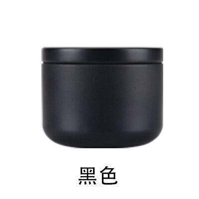 Trumpet Black Tea Small Tea Cans Tin Box Portable Flower Tea Packaging Sealed Cans Metal Mini Tea Can Travel Cookie Jar: Black