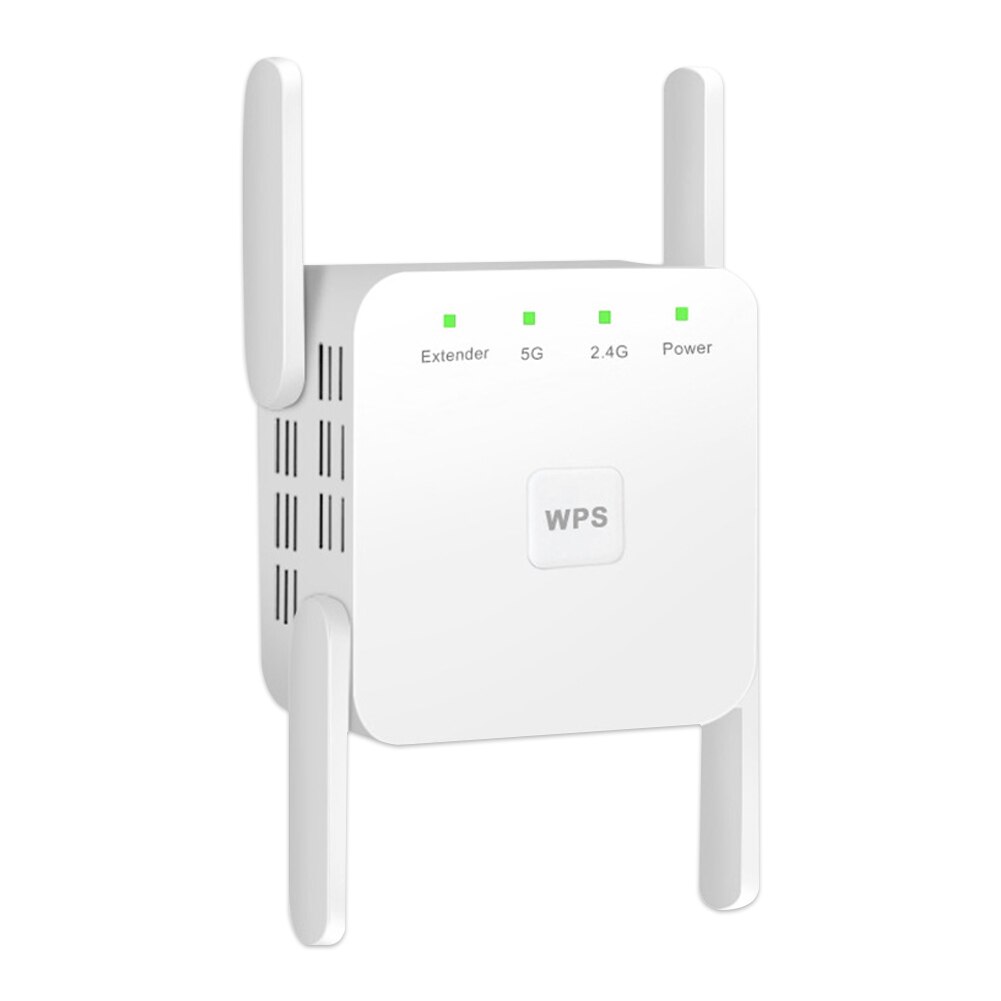 Alloyseed 2.4 & 5 ghz draadloze wifi-repeater, range extender, 1200 mbps wifi-versterker, router, 802.11ac/ a/b/g/n wifi-signaalversterker: Default Title
