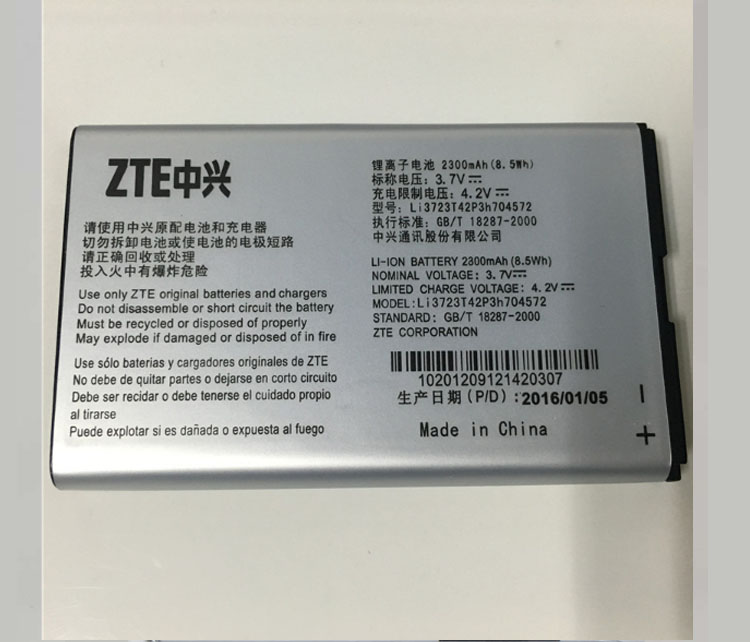 3.8 V batterijen Oplaadbare Li-polymer Ingebouwde lithium-polymeer batterij voor Li3723T42P3h704572 ZTE MF91 MF90 2300 mah