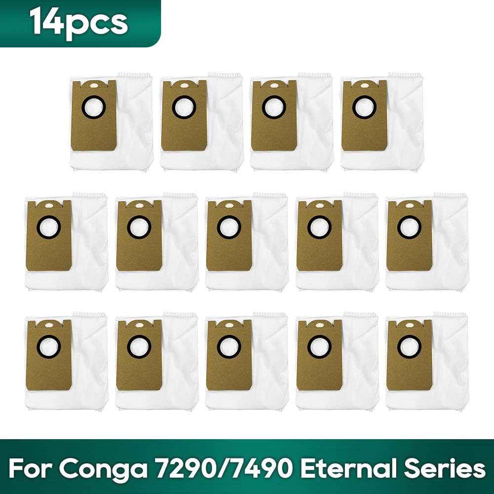 Compatible For Cecotec Conga 7490/7290 Eternal Home Genesis X-Treme Dust Bag Sack Robot Vacuums Spare Parts Accessories: plum
