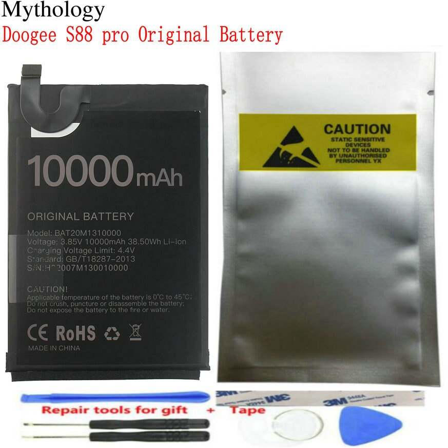 Batterij Voor Doogee S88 Pro 10000Mah Li-Ion Oplaadbare Batterijen Doogee S88 Plus Batterie + Tracking Nummer Telefoon Accessoires