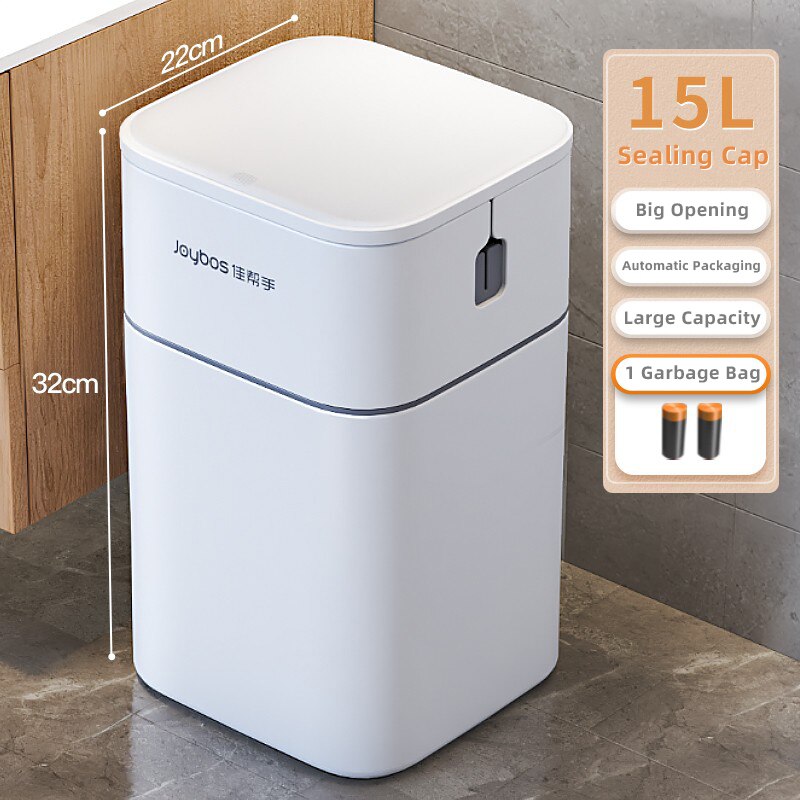 BOG Automatische Bewegingssensor Prullenbak - 18L Gr Capaciteit   Afdichting Met Persring   Geruisloos Met Deksel   Ideaal Voor Slaapkamer   Keuken   Kantoor 1163442740