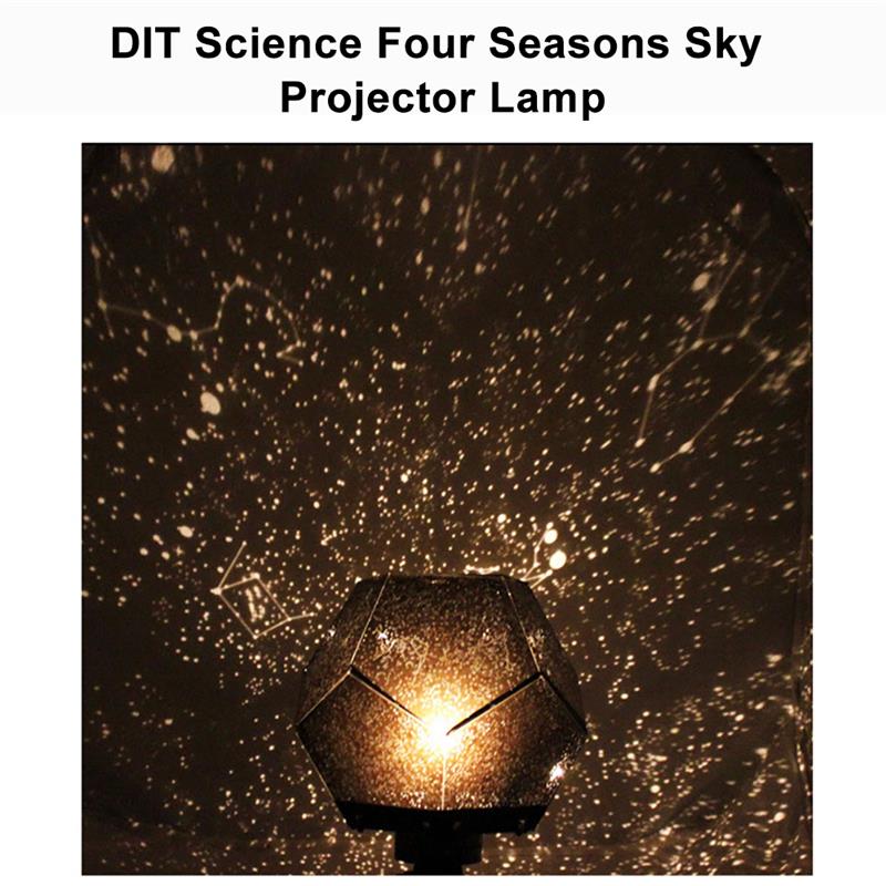 DIY Science Starry Sky Projection Night Light Projector Lamp