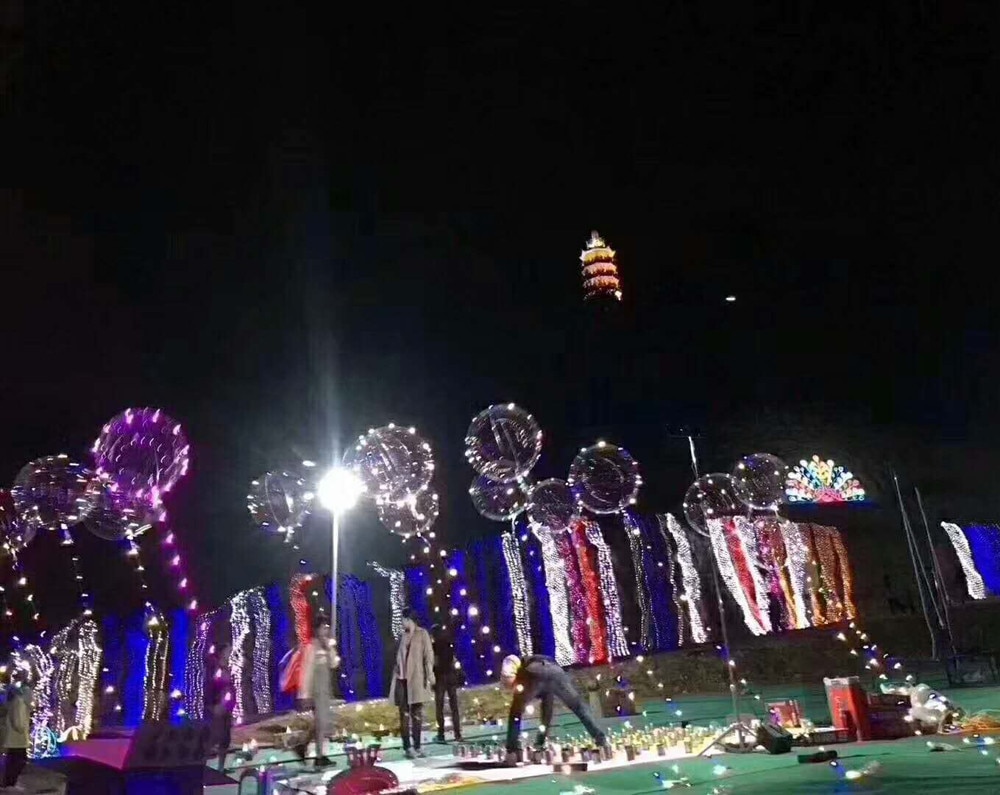 Dekorativa bollar vardagsrum 20 tum lysande led ballong genomskinlig rund bubbel dekoration fest bröllop 11 juni