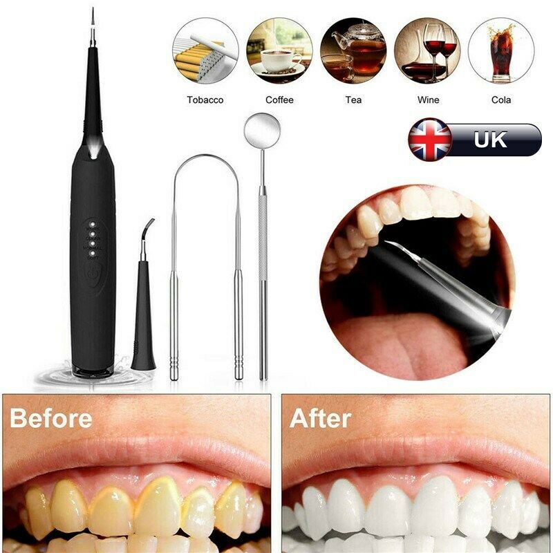 Elektrisk ultralyds sonisk tandskaler led display display tandsten fjerner renere tandpletter tandsten værktøj hvidere tænder tandsten: Default Title