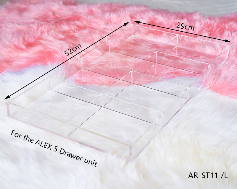 anon DIY Schubladenteiler-einstellen für ALEX 5 und 9 Schubladen, anpassbare Acryl-machen-hoch-Aufbewahrungs-Organizer-Trennwände in der Schublade, verstellbar